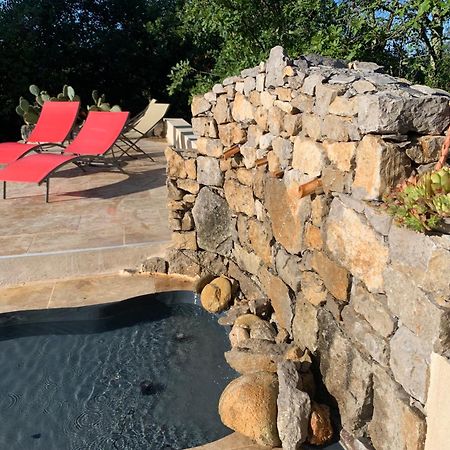 Le Mazet, Studio Avec Terrasse Et Acces Piscine Saint Alban Auriolles Exterior foto