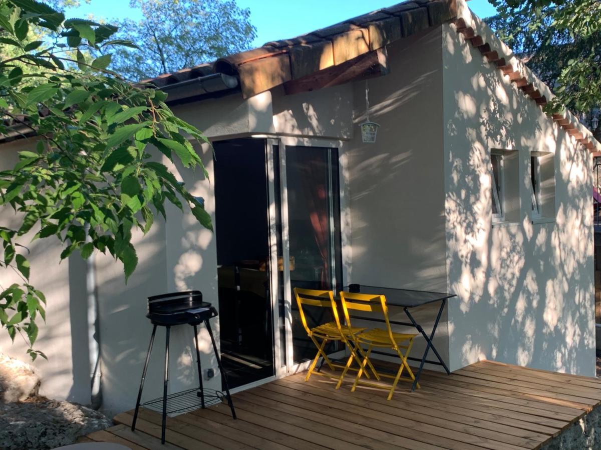 Le Mazet, Studio Avec Terrasse Et Acces Piscine Saint Alban Auriolles Exterior foto