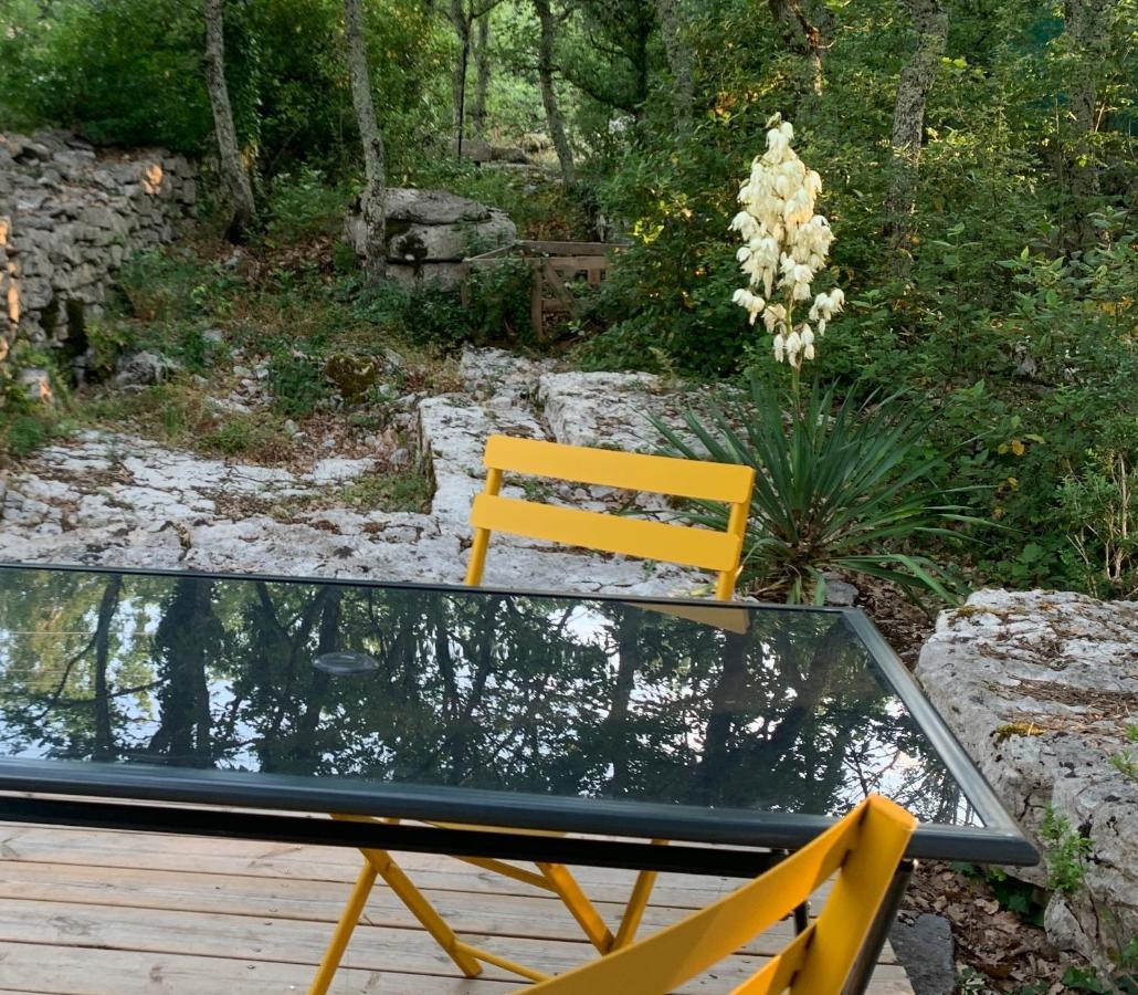 Le Mazet, Studio Avec Terrasse Et Acces Piscine Saint Alban Auriolles Exterior foto