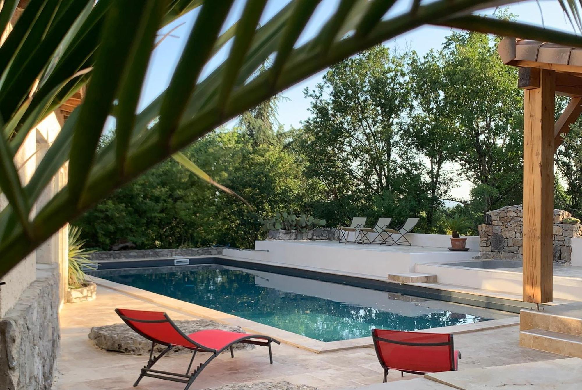 Le Mazet, Studio Avec Terrasse Et Acces Piscine Saint Alban Auriolles Exterior foto
